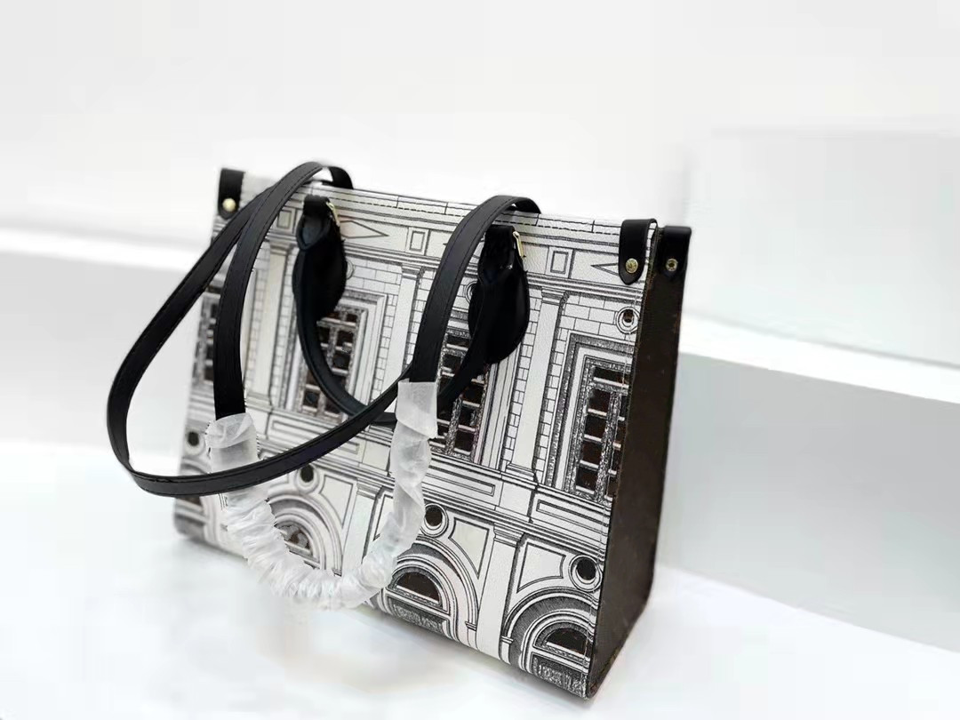 Handbag Woman Female Bags Color Contrast Womens Tote Bag Handbags Italian Architectural Style Pattern Single Shoulder Designer Women, Customize
Handbag Woman Female Bags Color Contrast Womens Tote Bag Handbags Italian Architectural Style Pattern Single Shoulder Designer Women, Customize
