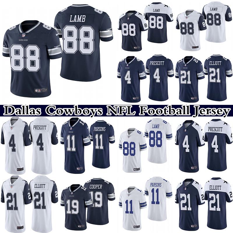 88 CeeDee Lamb 4 Dak Prescott 21 Ezekiel Elliott 11 Micah Parsons 90 DeMarcus Lawrence Men's Stitched NFL Dallas Cowboys Nike Limited Football Jersey, Navy blue
88 CeeDee Lamb 4 Dak Prescott 21 Ezekiel Elliott 11 Micah Parsons 90 DeMarcus Lawrence Men's Stitched NFL Dallas Cowboys Nike Limited Football Jersey, Navy blue