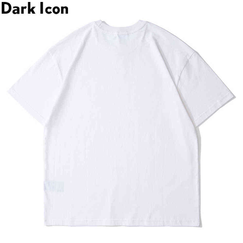 Eagle Upside Down T-shirt Men Crew Neck Hipster Tshirts Tee Shirts Man Top 210603