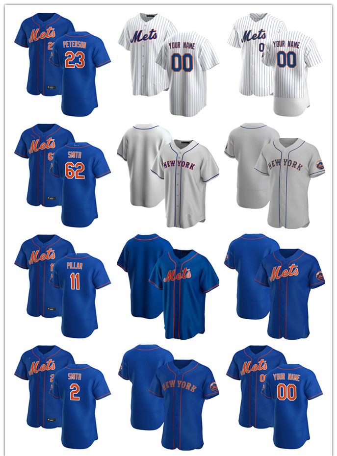 Custom Jersey Mens women Youth New York Mets 23 David Peterson 11 Kevin Pillar 2 Dominic Smith 62 Drew Smith Baseball Jerseys, Blue;black
Custom Jersey Mens women Youth New York Mets 23 David Peterson 11 Kevin Pillar 2 Dominic Smith 62 Drew Smith Baseball Jerseys, Blue;black