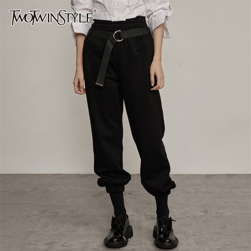 Casual Black Pants For Women High Waist Sashes Minimalist Loose Trousers Female Fashion Clothing Spring 210521
Casual Black Pants For Women High Waist Sashes Minimalist Loose Trousers Female Fashion Clothing Spring 210521