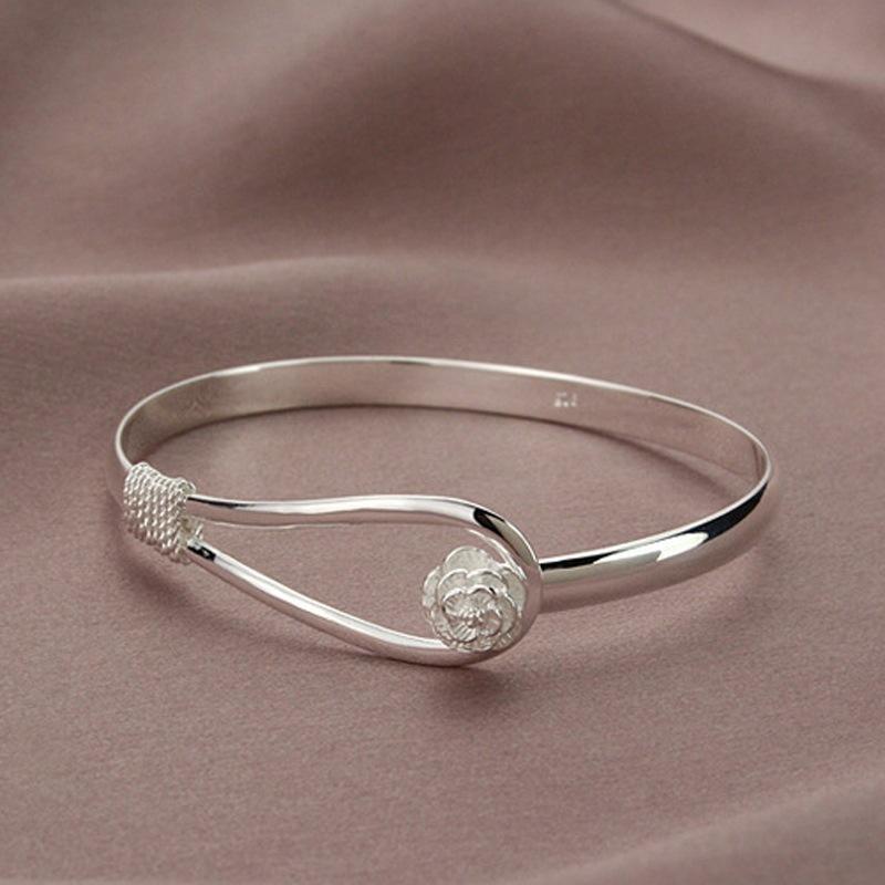 Resizeable 925 Sterling Silver Flower Buckle Charm Bracelet &Bangle For Women Fashion Elegant Wedding Party Jewelry Bangle
Resizeable 925 Sterling Silver Flower Buckle Charm Bracelet &Bangle For Women Fashion Elegant Wedding Party Jewelry Bangle