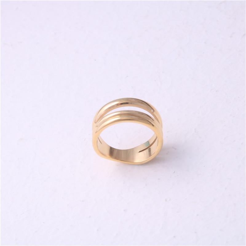 Cluster Rings Personality Stainless Steel Ring Female Japanese And Korean Simple Temperament Creative Double-layer Hand Jewelry
Cluster Rings Personality Stainless Steel Ring Female Japanese And Korean Simple Temperament Creative Double-layer Hand Jewelry