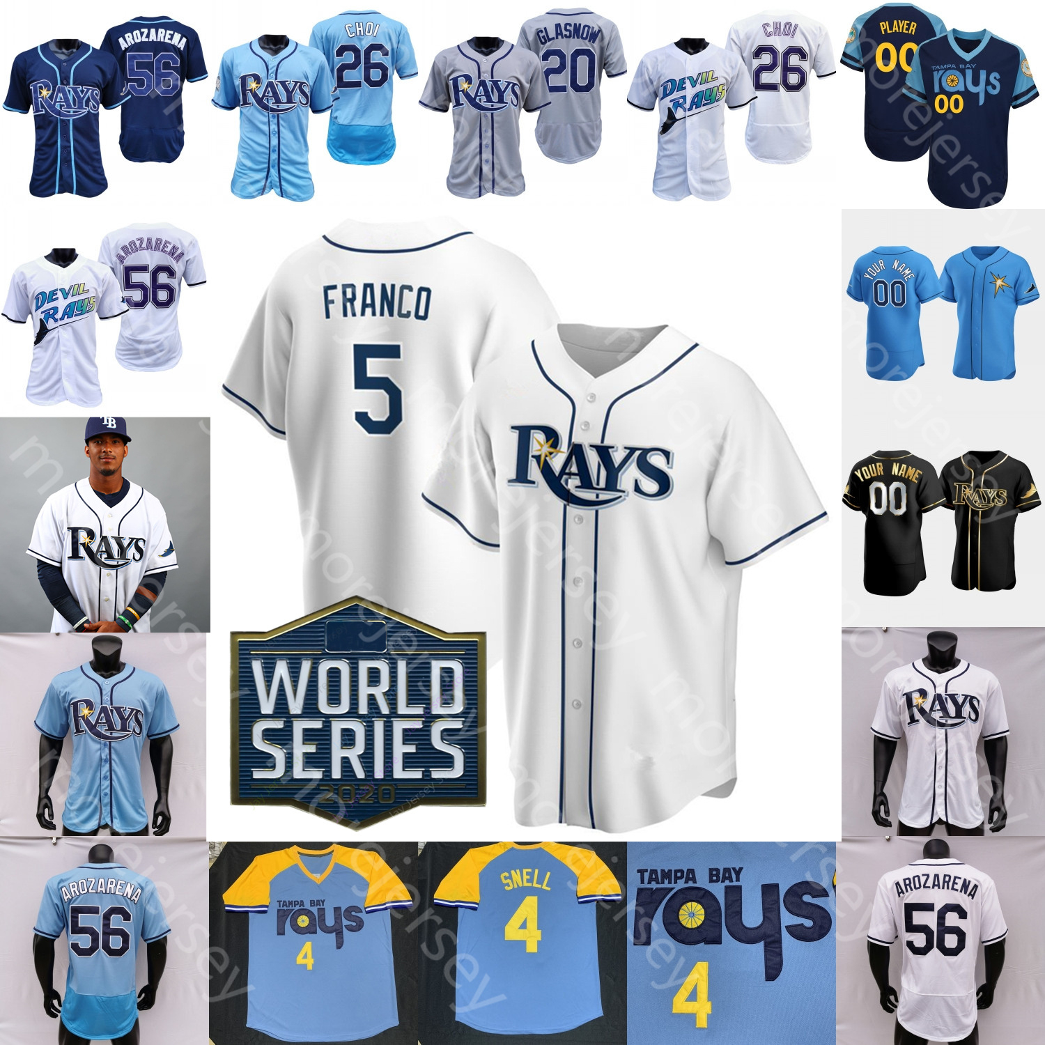 2021 2020 WS Jersey Wander Franco Randy Arozarena Tyler Glasnow Austin Meadows Chris Archer Manuel Margot Mike Zunino Willy Adames Kevin Kiermaier Brosseau Diaz, Women 2021 fan's versions blue
2021 2020 WS Jersey Wander Franco Randy Arozarena Tyler Glasnow Austin Meadows Chris Archer Manuel Margot Mike Zunino Willy Adames Kevin Kiermaier Brosseau Diaz, Women 2021 fan's versions blue