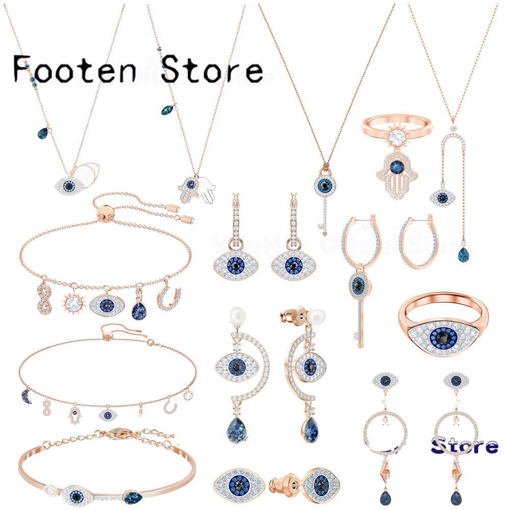 SWA Fine Fashion Jewelry High Quality Classic Charm Magic Eye Palm Pendant Bracelet Necklace Earrings Ring Set For Women, White
SWA Fine Fashion Jewelry High Quality Classic Charm Magic Eye Palm Pendant Bracelet Necklace Earrings Ring Set For Women, White