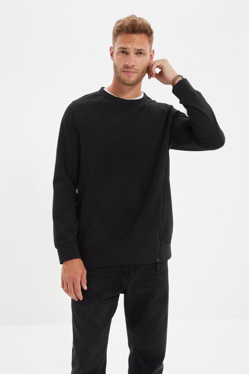 Men's Hoodies & Sweatshirts Trendyol Men 'S Regular Fit Long Sleeve Cycling Collar Zipper Sweatshirt TMNAW22SW0086, Black
Men's Hoodies & Sweatshirts Trendyol Men 'S Regular Fit Long Sleeve Cycling Collar Zipper Sweatshirt TMNAW22SW0086, Black