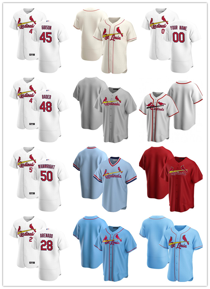 Custom Jersey Mens women youth St. Louis Cardinals 28 Nolan Arenado 45 Bob Gibson 48 Harrison Bader 50 Adam Wainwright Baseball Jerseys, Color
Custom Jersey Mens women youth St. Louis Cardinals 28 Nolan Arenado 45 Bob Gibson 48 Harrison Bader 50 Adam Wainwright Baseball Jerseys, Color