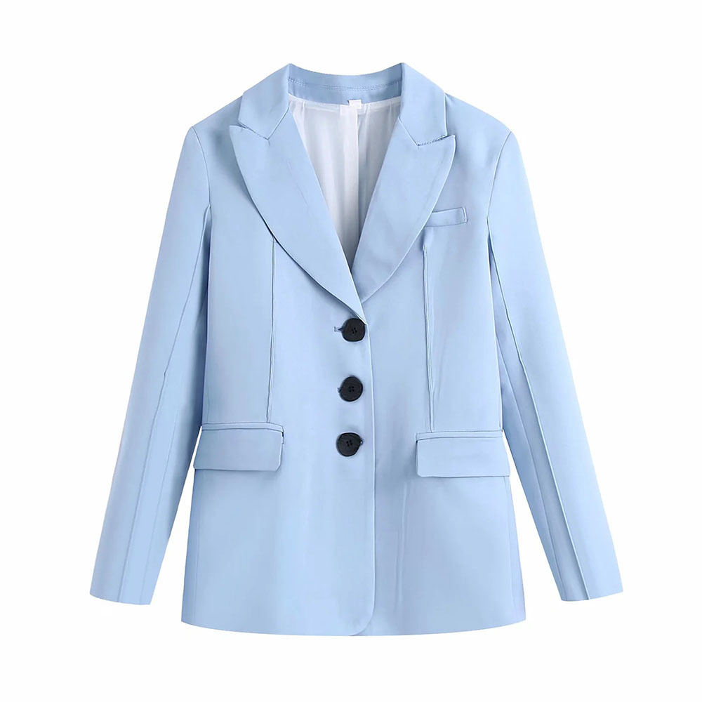 BBWM Vintage Elegant Women Blue jacket Fashion Female Work Suit Turn-Down Collar Single-Breasted Coat Chic Top Casual Casaco 210520
BBWM Vintage Elegant Women Blue jacket Fashion Female Work Suit Turn-Down Collar Single-Breasted Coat Chic Top Casual Casaco 210520