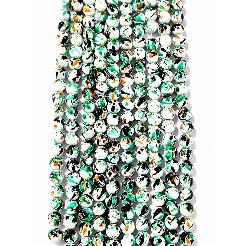 6strands glass beads in 10mm 38pcs each strand for women DIY jewelry accessories MGB038-MGB055