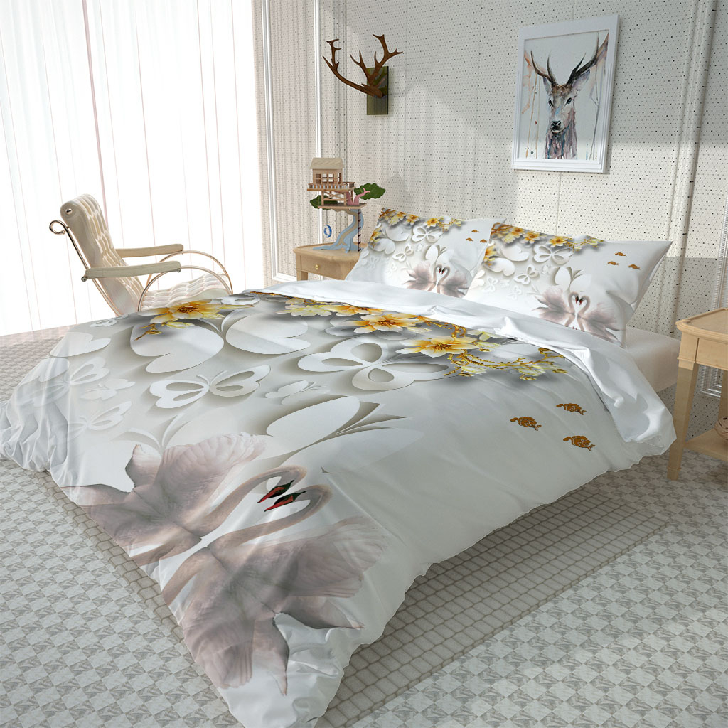 Twin Full Queen King Size Bedding Set Red 3pcs Duvet Cover Sets Pillowcase 3D Printed