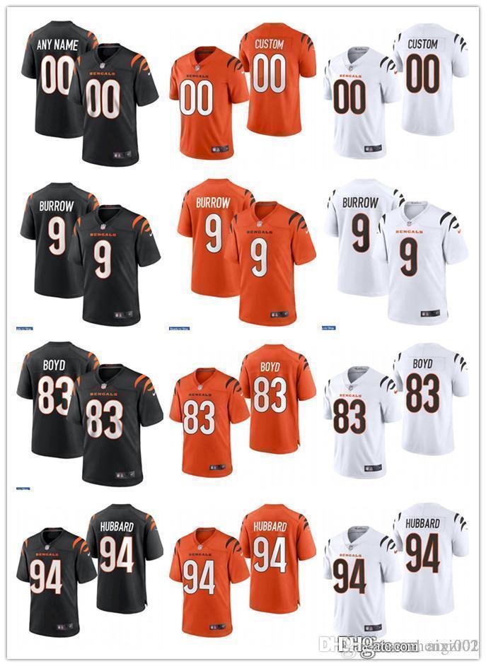 2021 NEW Mens Womens Youth Cincinnati Bengals 9 Joe Burrow 94 Sam Hubbard 83 Tyler Boyd Black orange Custom Football Jerseys, Black;red
2021 NEW Mens Womens Youth Cincinnati Bengals 9 Joe Burrow 94 Sam Hubbard 83 Tyler Boyd Black orange Custom Football Jerseys, Black;red