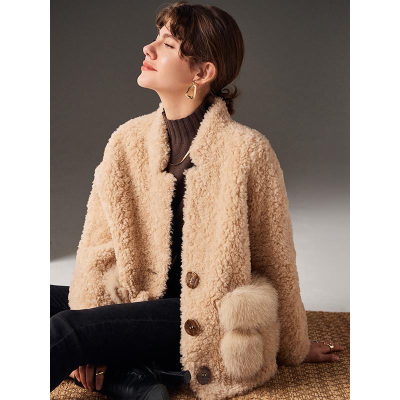 Women' Fur & Faux Patchwork Shearling Single Jacket Breasted Thick Wide-waisted Abrigos Mujer Invierno 2021 Warm Designer Coat, 70019999
Women' Fur & Faux Patchwork Shearling Single Jacket Breasted Thick Wide-waisted Abrigos Mujer Invierno 2021 Warm Designer Coat, 70019999