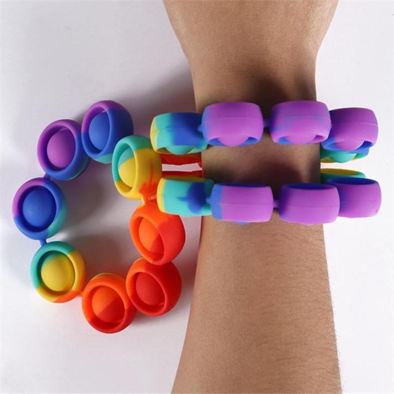 Push Bubble Decompression Fidget Toys Sensory Ring Bracelets Puzzle Press Finger Bubbles Stress Bracelet Wristband w12
Push Bubble Decompression Fidget Toys Sensory Ring Bracelets Puzzle Press Finger Bubbles Stress Bracelet Wristband w12