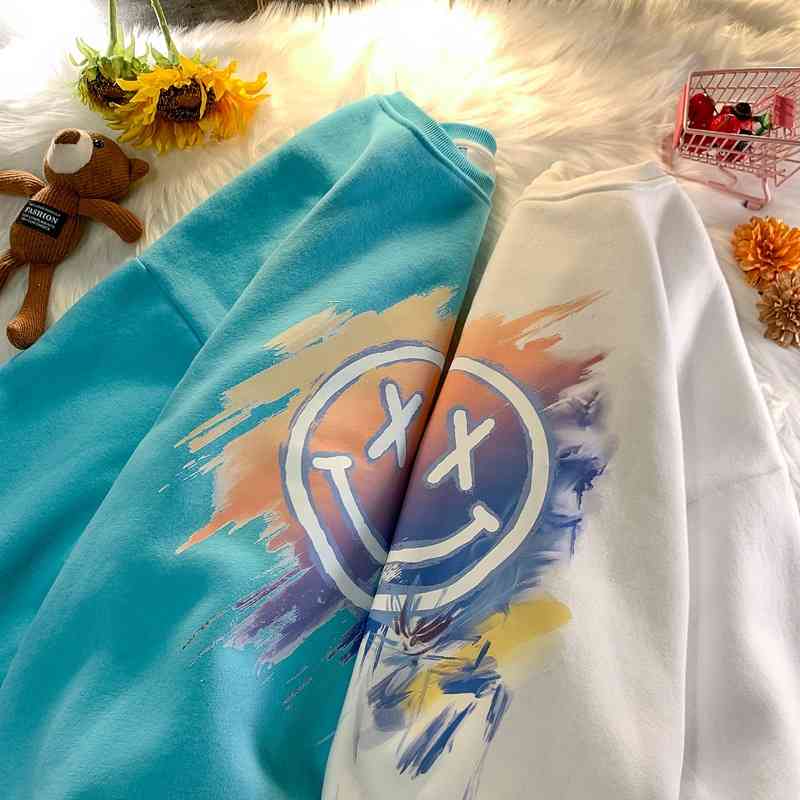 Couple' sweater women' 2021 new spring and autumn loose ins lazy wind top Korean fried Street salt coat, Yb lake blue
Couple' sweater women' 2021 new spring and autumn loose ins lazy wind top Korean fried Street salt coat, Yb lake blue