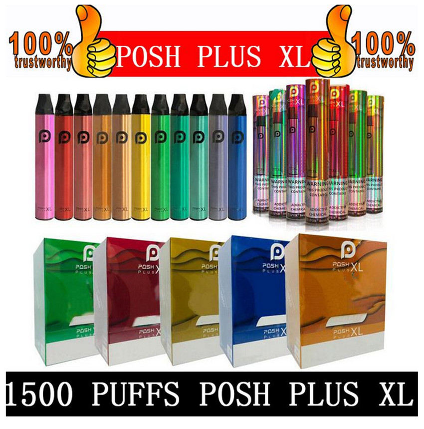 NEW POSH PLUS XL Disposable Device Pod Kit 6ml Cartridges 1500Puffs Vape Empty Pen VS Puff Bang XXL Plus
NEW POSH PLUS XL Disposable Device Pod Kit 6ml Cartridges 1500Puffs Vape Empty Pen VS Puff Bang XXL Plus