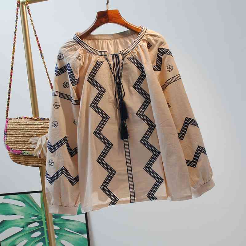 VANOVICH Blouses and Tops Female Cotton Wild Long Sleeve Ladies Round Neck Temperament Summer Spring 210615, White
VANOVICH Blouses and Tops Female Cotton Wild Long Sleeve Ladies Round Neck Temperament Summer Spring 210615, White