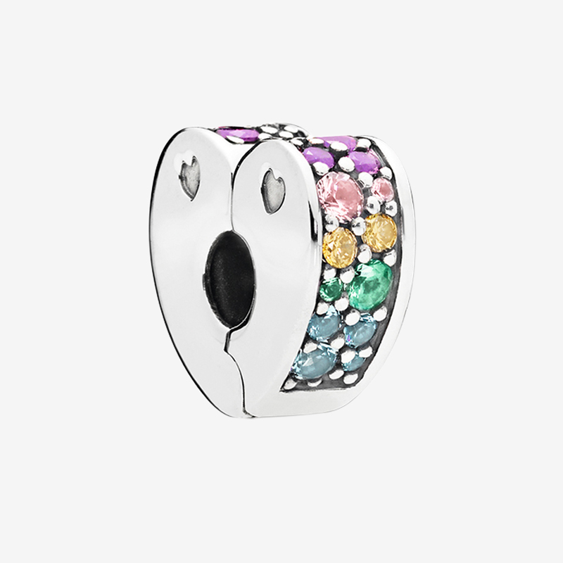Colored stones CZ Diamond Clip Charms Bracelet Accessories with box for Pandora 925 Sterling Silver Heart Clips, Black
Colored stones CZ Diamond Clip Charms Bracelet Accessories with box for Pandora 925 Sterling Silver Heart Clips, Black