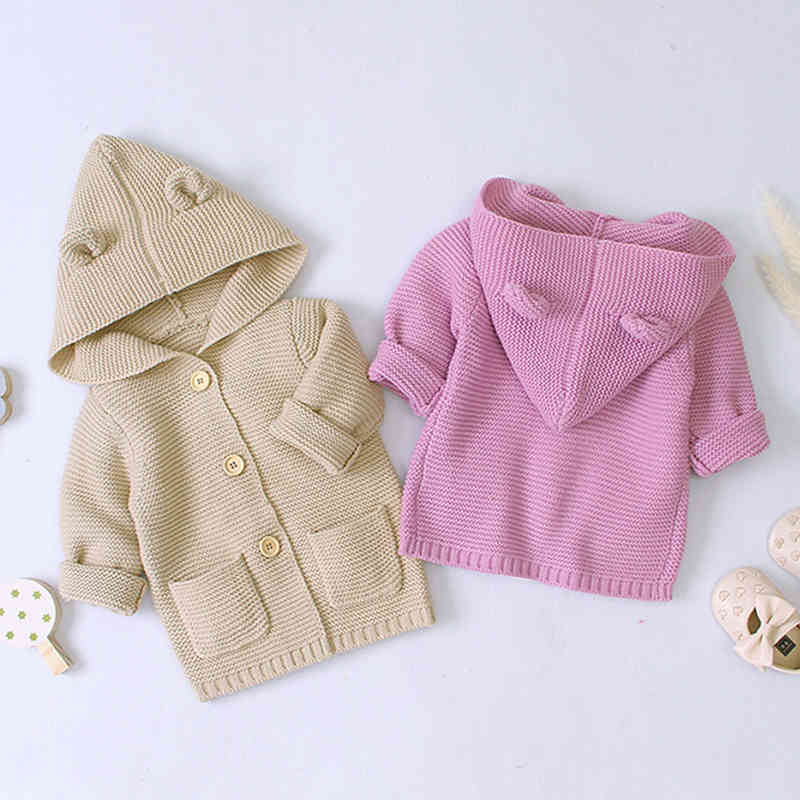 Autumn Winter Warm Infant Boy Girls Knitted Cardigan Coat Baby Girl born Long Sleeve Hooded Jacket Children Clothing 210521, 83020 white
Autumn Winter Warm Infant Boy Girls Knitted Cardigan Coat Baby Girl born Long Sleeve Hooded Jacket Children Clothing 210521, 83020 white