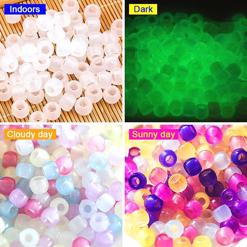 Other 6*8mm UV Changing Reactive Acrylic Beads Mixed Color Glow In The Dark DIY Bracelet Jewelry Making Children Intelligence
Other 6*8mm UV Changing Reactive Acrylic Beads Mixed Color Glow In The Dark DIY Bracelet Jewelry Making Children Intelligence
