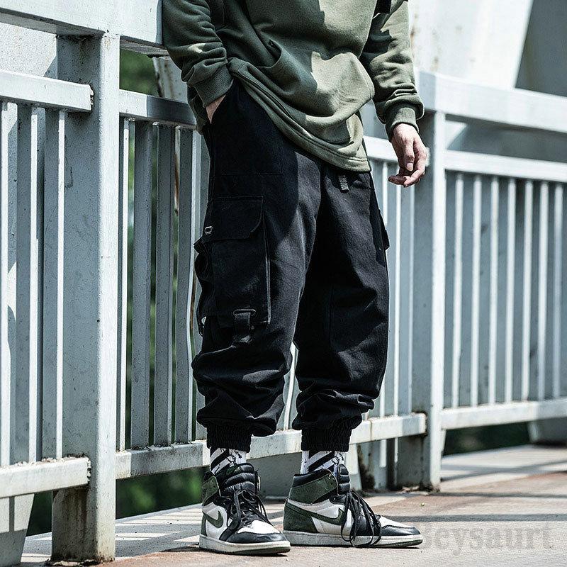 Spring Autumn Men Hip-Hop Style Sportswear Pants Black Harem Overalls With Multi-pocket Ribbon Casual Streetwear Men's
Spring Autumn Men Hip-Hop Style Sportswear Pants Black Harem Overalls With Multi-pocket Ribbon Casual Streetwear Men's