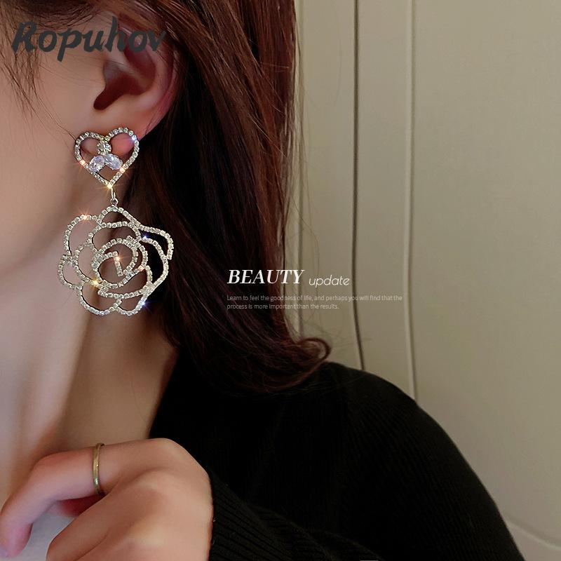 Dangle & Chandelier Ropuhov Full Rhinestone Pierced Love Flower Fashion Super Fairy Design Earrings
Dangle & Chandelier Ropuhov Full Rhinestone Pierced Love Flower Fashion Super Fairy Design Earrings