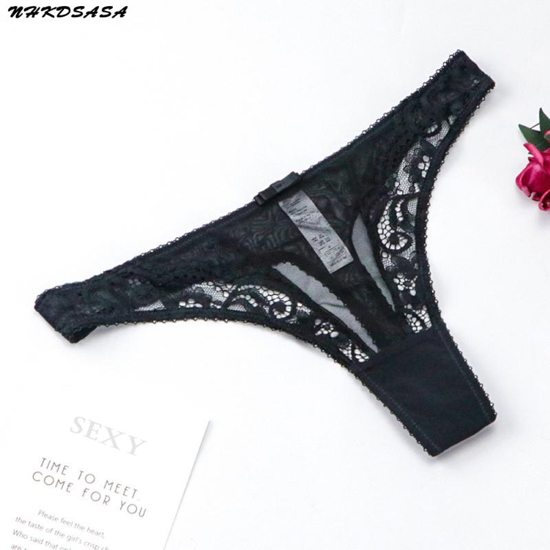 Women's Panties NHKDSASA Brand Sensual Lingerie Thongs Women Underwear Transparent Lace Low-Waist Underpant Hollow Out G-String Black White, Black;pink
Women's Panties NHKDSASA Brand Sensual Lingerie Thongs Women Underwear Transparent Lace Low-Waist Underpant Hollow Out G-String Black White, Black;pink