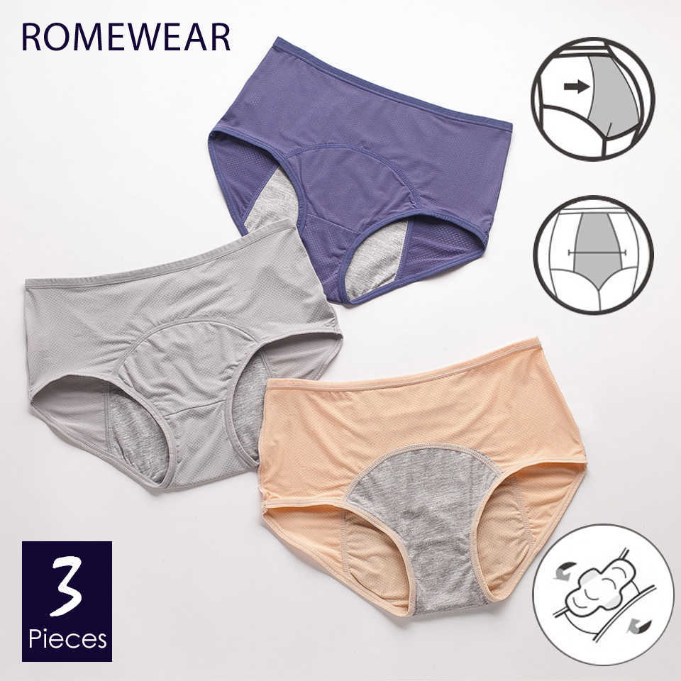 Menstrual Briefs Panties For Women Girls Leakproof Period Underwear Female Breathable Mesh WaterAbsorbHigh Waist Lingerie XXXL 210720, Black purple blue
Menstrual Briefs Panties For Women Girls Leakproof Period Underwear Female Breathable Mesh WaterAbsorbHigh Waist Lingerie XXXL 210720, Black purple blue