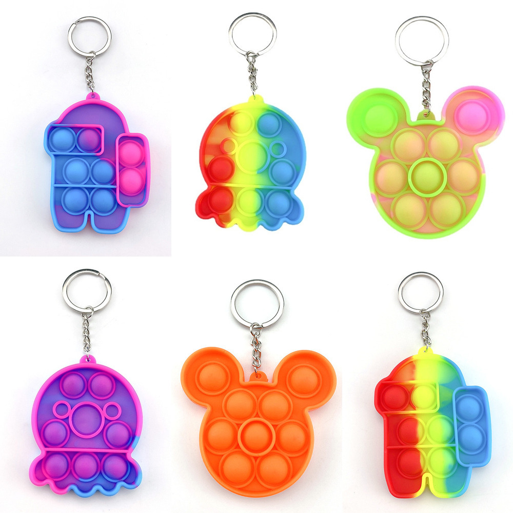 500PCS Rainbow Tie Dye Dinosaur Octopus Bubble Poppers Board Sensory Toy PUSH Fidget Toys Simple Key Ring Keychain H41INFE, Mixed styles or list
500PCS Rainbow Tie Dye Dinosaur Octopus Bubble Poppers Board Sensory Toy PUSH Fidget Toys Simple Key Ring Keychain H41INFE, Mixed styles or list