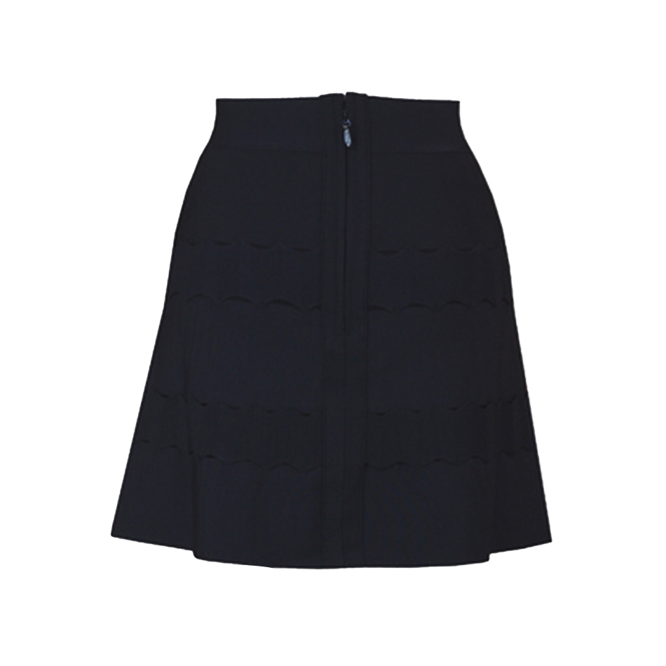 Summer Women White Knitted Casual Bandage Skirts Sexy Hollow Out Celebrity Evening Party Wear Lady 210423