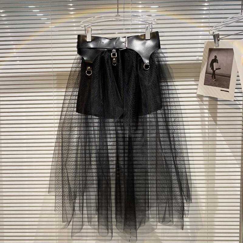 DEAT Women Net Yarn Personality Skirt Arrivals Elastic Waist Fashion Temperament Spring Summer 11D504 210709, Black
DEAT Women Net Yarn Personality Skirt Arrivals Elastic Waist Fashion Temperament Spring Summer 11D504 210709, Black