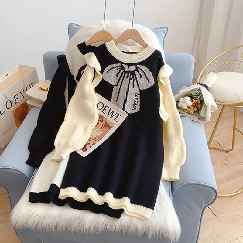 Women's Sweaters Nomikuma Harajuku Ulzzang Bow Pullovers Japanese Preppy Style O Neck Ruffles Thick Sueter Mujer Korean Jumper, White;black
Women's Sweaters Nomikuma Harajuku Ulzzang Bow Pullovers Japanese Preppy Style O Neck Ruffles Thick Sueter Mujer Korean Jumper, White;black
