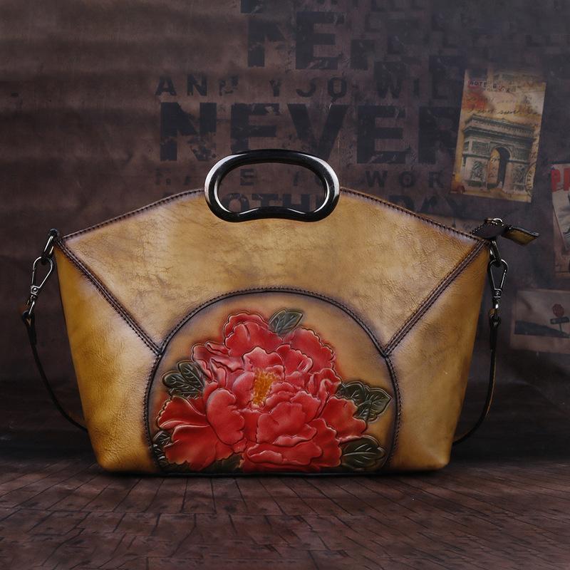 Evening Bags 2021 Head Leather Embossing And Color Wiping Chinese Style Trend Portable One Shoulder Women's Bag, Retro coffee
Evening Bags 2021 Head Leather Embossing And Color Wiping Chinese Style Trend Portable One Shoulder Women's Bag, Retro coffee