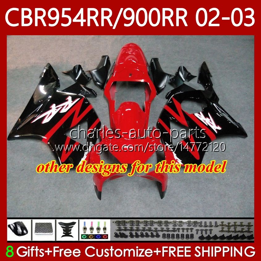 Fairings Kit For HONDA CBR954 CBR900 RR CBR 900 954 RR CC CBR954RR 02 03 Bodywork 61No.106 CBR 954RR 900RR 900CC Purple black 2002 2003 CBR954-RR CBR9
