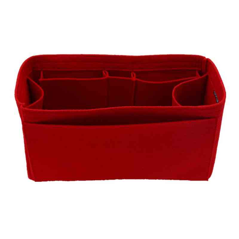 Shoulder Bag Cosmetic Fits for Delicious Insert Bags Organizer Make Handbag Organize Travel Inner Wallet Portable Base Shaper Women 220226