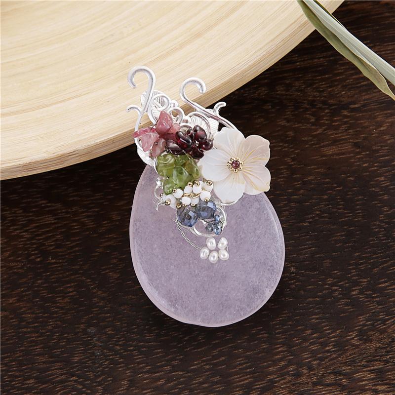 Pins, Brooches TDQUEEN Big Natural Stone Broches Zinc Alloy Silver Plated Pin Jewelry Pearl Shell Flower Bead For Women
Pins, Brooches TDQUEEN Big Natural Stone Broches Zinc Alloy Silver Plated Pin Jewelry Pearl Shell Flower Bead For Women