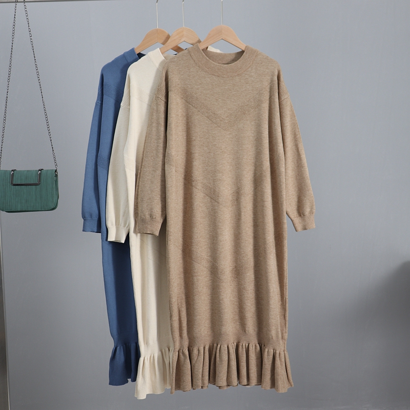 2021gigogou oversized long knit women maxi sweater dress autumn winter pullover straight dresses casual highstreet midi dress, Black;gray 
2021gigogou oversized long knit women maxi sweater dress autumn winter pullover straight dresses casual highstreet midi dress, Black;gray