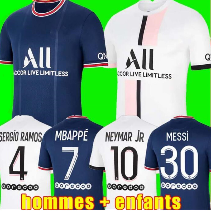 MESSI MBAPPE jerseys HAKIMI SERGIO RAMOS 21 22 Maillots de football 2021 2022 MARQUINHOS VERRATTI psg; Soccer men kids kit shirts uniforms enfants maillot foot, Home
MESSI MBAPPE jerseys HAKIMI SERGIO RAMOS 21 22 Maillots de football 2021 2022 MARQUINHOS VERRATTI psg; Soccer men kids kit shirts uniforms enfants maillot foot, Home