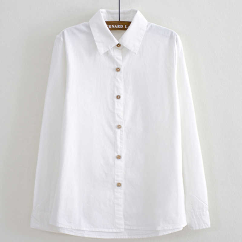 Autumn Women Solid Blouse Shirt Casual Turn Down Collar Loose Lady Office Tops Elegant Long Sleeve Basic White Cotton Shirts 210526, 8131-white
Autumn Women Solid Blouse Shirt Casual Turn Down Collar Loose Lady Office Tops Elegant Long Sleeve Basic White Cotton Shirts 210526, 8131-white
