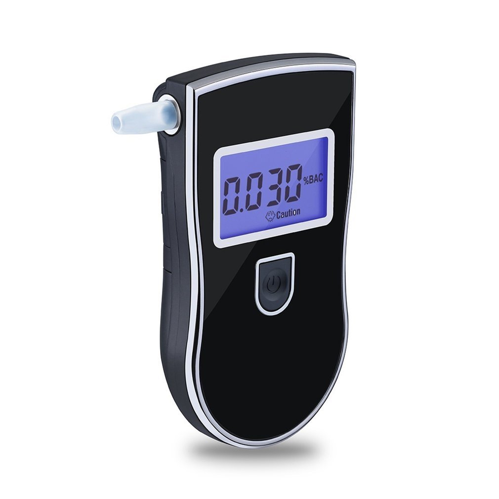 Portable Police Blast Test Analyzer Detector Digital Lcd Alcohol Sensor Breath Tester with 5 Wegwerp Moon Pieces 818