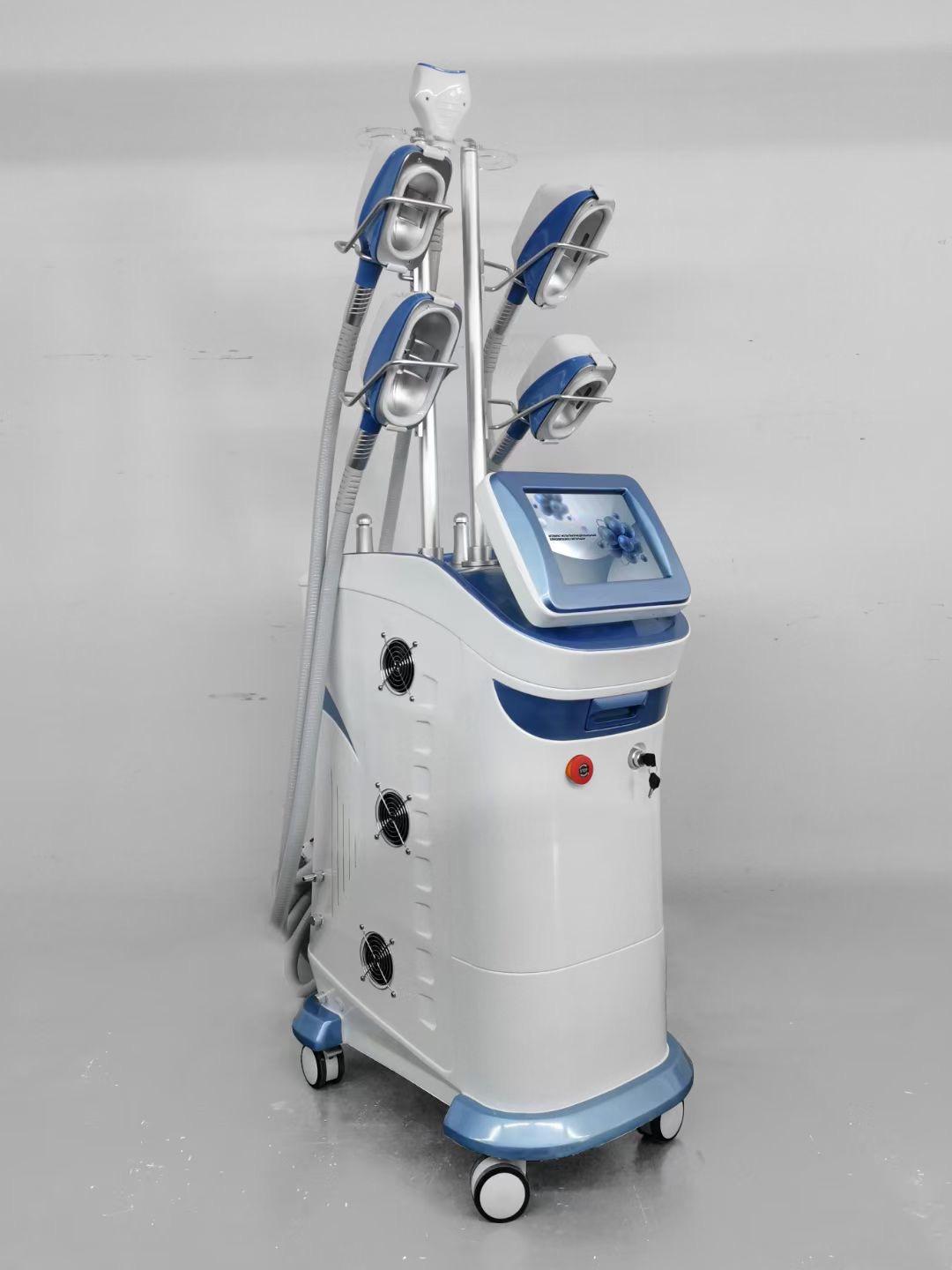 360 Degree Cooling Cryo Cold Lipolysis 4 Handles Cryo Cryotherapy Fat Freezing Criolipolisis Machine 40K Cavitation