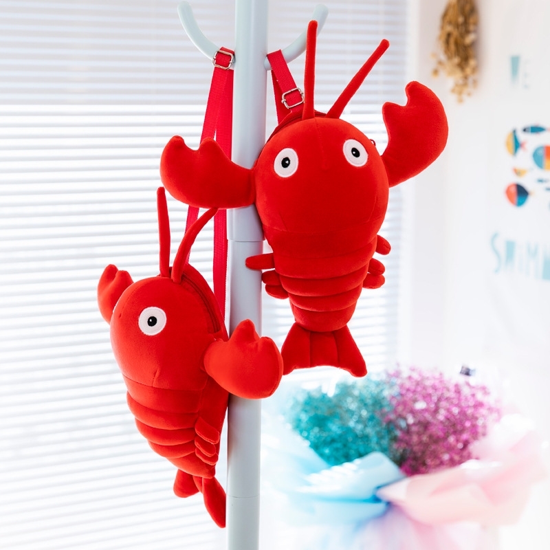 Cartoon lobster Plush female Korean version ins animal modeling soft cute student doll shoulder bag
Cartoon lobster Plush female Korean version ins animal modeling soft cute student doll shoulder bag