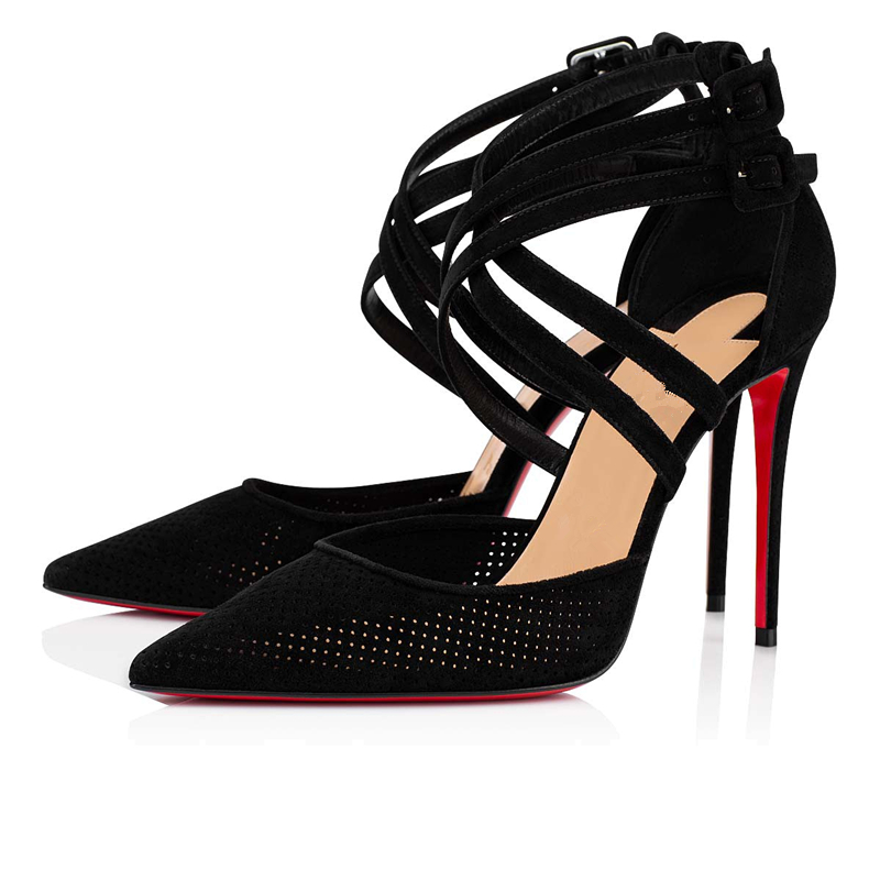 2021 Summer Sophisticated Luxurious Brand Women Shoes High Heel Pointed Toes Micdro Suded Sandals Red Bottom Victorilla 100 mm Black/Light B
2021 Summer Sophisticated Luxurious Brand Women Shoes High Heel Pointed Toes Micdro Suded Sandals Red Bottom Victorilla 100 mm Black/Light B