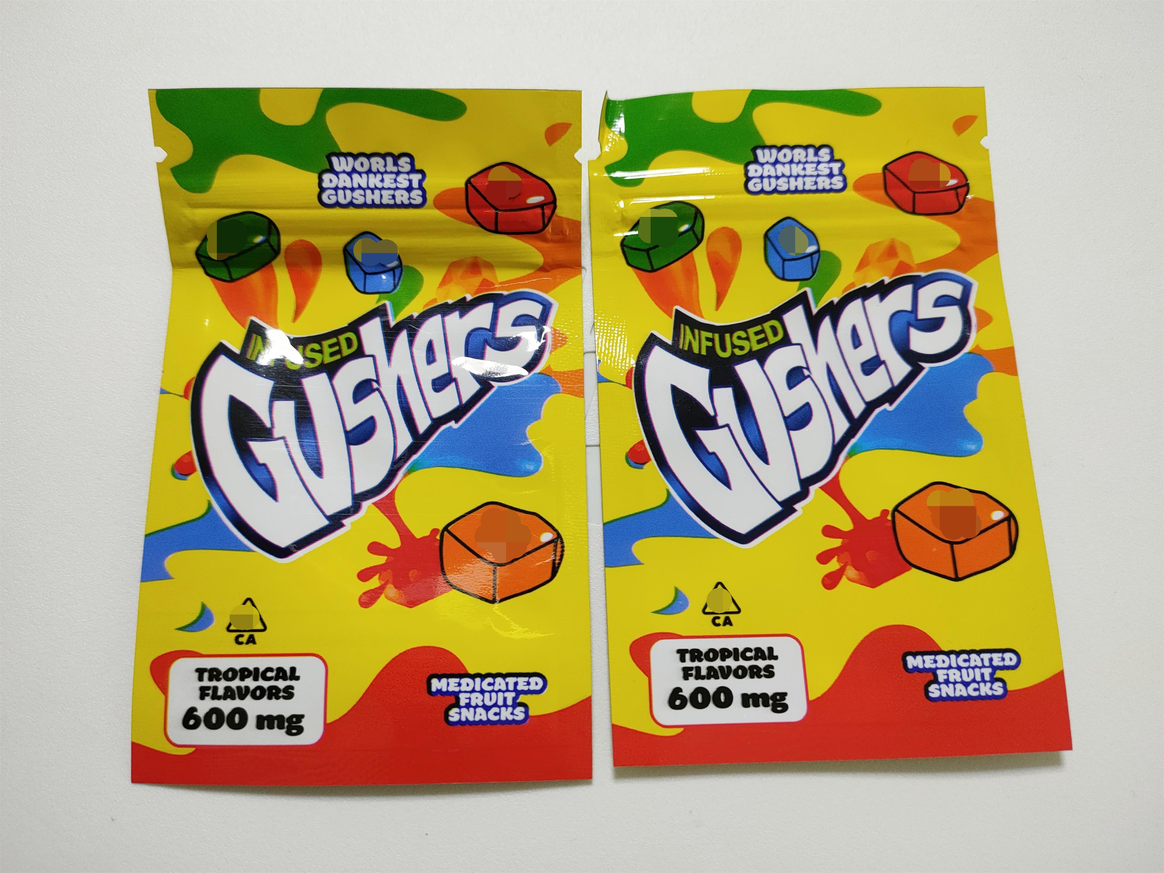 600mg Sour Gushers Exotic Mylar Bag Infused Smell Proof Dustproof Medibles Edibles Zipper Pouch For Tobacco Retail Packaging Bags Red Green
600mg Sour Gushers Exotic Mylar Bag Infused Smell Proof Dustproof Medibles Edibles Zipper Pouch For Tobacco Retail Packaging Bags Red Green