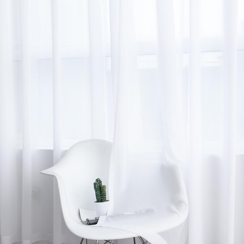 Curtain & Drapes Solid Color White Chiffon Tulle Window Curtains For Living Room Kitchen Bedroom Divider Sheer Voile
Curtain & Drapes Solid Color White Chiffon Tulle Window Curtains For Living Room Kitchen Bedroom Divider Sheer Voile