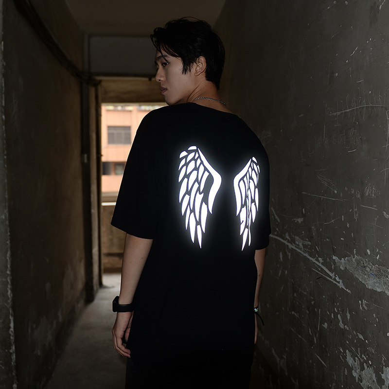 BOLUBAO Brand Fashion T-shirts Men summer Men' Reflective Print Cotton O-Neck Tee Shirts Trend Wild Short Sleeve T Shirts Male 210518, Black
BOLUBAO Brand Fashion T-shirts Men summer Men' Reflective Print Cotton O-Neck Tee Shirts Trend Wild Short Sleeve T Shirts Male 210518, Black