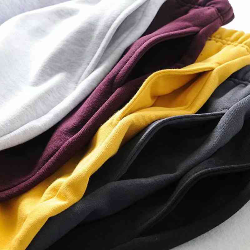 Winter Cotton jogger pants women sweat casual black harem trousers elastic high waist joggers female 210521