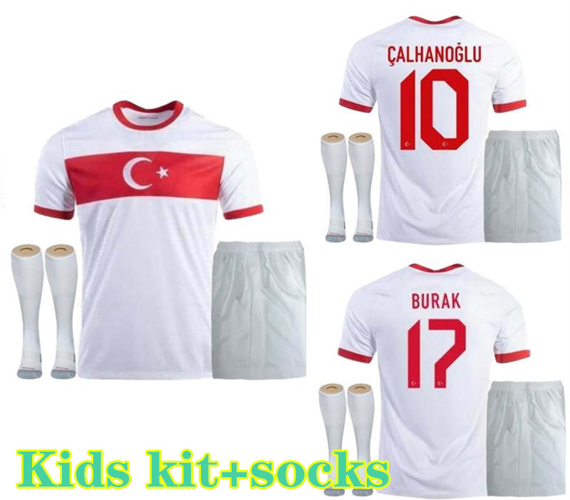 2021 2022 Turkey soccer jersey away white kids kit and socks 21 22 Ozan Kabak Calhanoglu Celik Soccer Shirts Turkey national football
2021 2022 Turkey soccer jersey away white kids kit and socks 21 22 Ozan Kabak Calhanoglu Celik Soccer Shirts Turkey national football