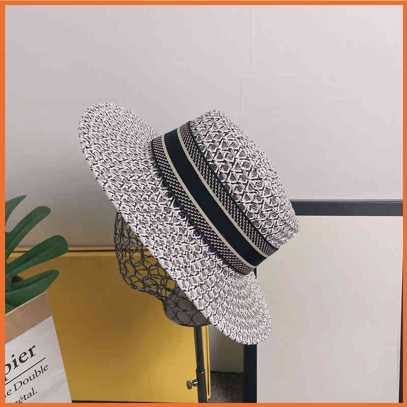 Summer Women Straw Hat Fashion Sun Protection casquette Hats Personality Wide Brim Hat Luxurys Designers Bucket hats caps mens 2106071Y, Grey
Summer Women Straw Hat Fashion Sun Protection casquette Hats Personality Wide Brim Hat Luxurys Designers Bucket hats caps mens 2106071Y, Grey