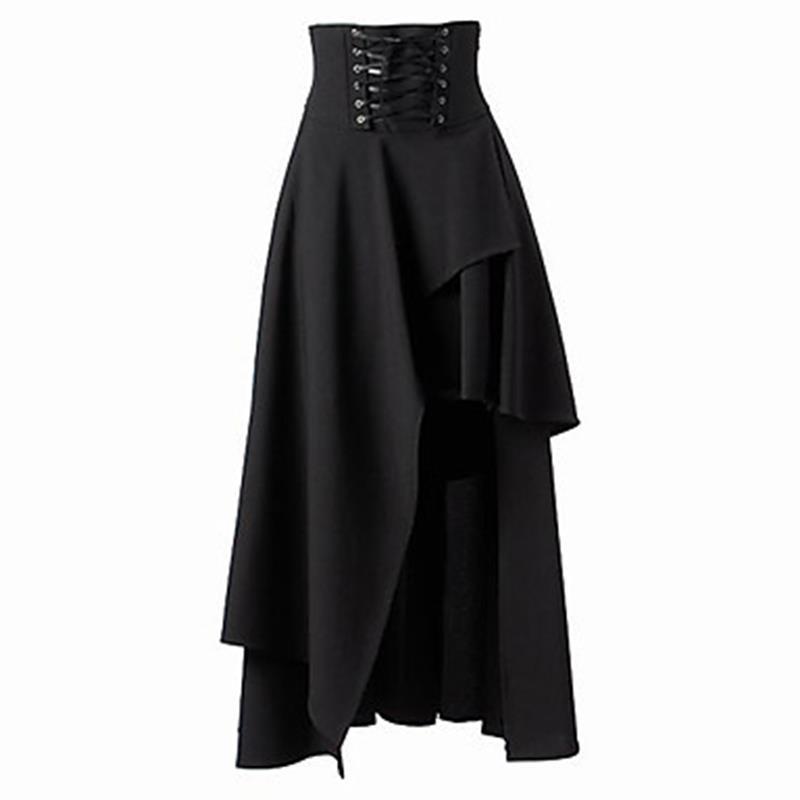 Spring Gothic Polyester Steampunk Womens Skirts Costume Clothing Retro Vintage High Waist Long Maxi Ruffle Burlesque Skirt, Black
Spring Gothic Polyester Steampunk Womens Skirts Costume Clothing Retro Vintage High Waist Long Maxi Ruffle Burlesque Skirt, Black