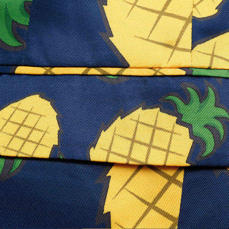 Exclusive TOTURN Men's suits blazer Holiday printing high quality leisure fashion men jackets flower pineapple pattern blazers 211111